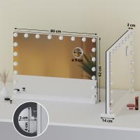 Schminkspiegel Norlina ohne Bluetooth weiß 