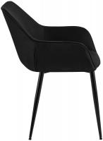Esszimmerstuhl Luena Stoff schwarz 