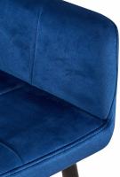 2er Set Esszimmerstuhl Emia Samt blau 