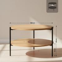 Couchtisch Edduma 80 cm natura 