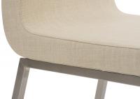 2er Set Esszimmerstühle Colmar Stoff creme 
