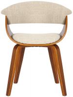 2er Set Stühle Bruce Stoff walnuss/creme 