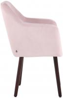 Esszimmerstuhl Utrecht Samt walnuss (eiche) pink 