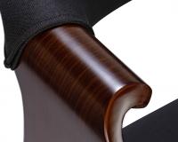 Esszimmerstuhl Foley Stoff walnuss/schwarz 