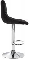 Barhocker Jerry Samt chrom schwarz 