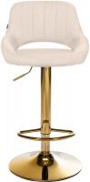 Barhocker Milet Stoff gold creme 