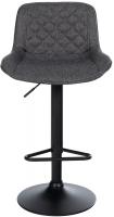 2er Set Barhocker Kasson Stoff  schwarz 