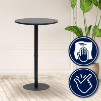 Stehtisch Hereford rund 75 cm schwarz/schwarz 