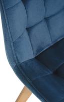 Stuhl Brook Samt blau 