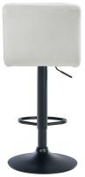 Barhocker Peru Samt schwarz creme 