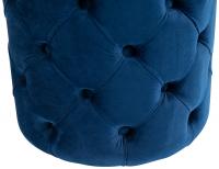 Sitzhocker Drancy Samt M blau Sitzhocker Drancy Samt M blau