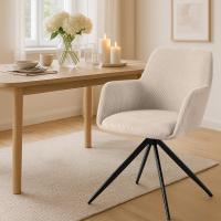 Esszimmerstuhl Olema Cord creme 
