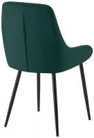 Esszimmerstuhl Elmira Samt schwarz grün 