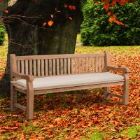 Teakbank Jackson mit Sitzkissen 200 cm + teak creme