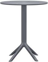 Gartenmöbel-Set Siora mit 2 Stühlen dunkelgrau 
