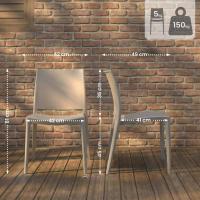 2er Set Stuhl Meton taupe 