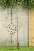 2er Set Rankgitter Burgus antik braun 