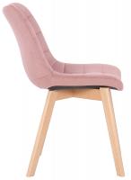 2er Set Esszimmerstühle Passaic Samt pink 