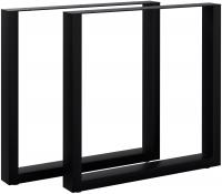 2x Tischbeine Ilkan, 70 cm schwarz