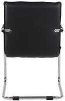 2er Set Stühle Gandia Echtleder chrom schwarz 