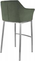Barhocker Damaso E Cord mit 4-Fuß Gestell grün 