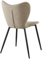 2er Set Esszimmerstuhl Maika Stoff taupe 