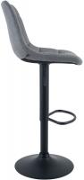 Barhocker Mapun Stoff grau 