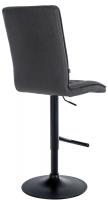 Barhocker Peking V2 Stoff schwarz dunkelgrau 