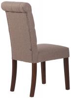 2er Set Esszimmerstühle Lisburn Stoff taupe 