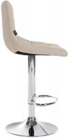 Barhocker Jerry Stoff chrom creme 