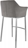 Barhocker Damaso E Cord mit 4-Fuß Gestell taupe 