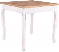Esstisch Lindon 80x80 cm eckig natura/weiß 