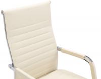 Bürostuhl Amadora Stoff creme 
