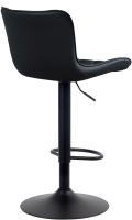 Barhocker Emma Kunstleder schwarz 