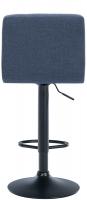 2er Set Barhocker Calma Stoff schwarz blau 