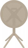 Klapptisch Sky rund taupe 