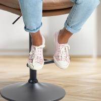 2er Set Barhocker Damar Kunstleder schwarz  hellbraun 