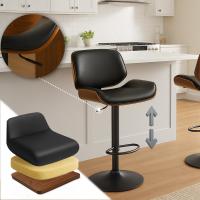 Barhocker Beverley B Kunstleder walnuss/schwarz 