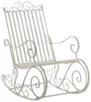 2er Set Schaukelstühle Smilla antik weiß 