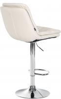 Barhocker Laurel Kunstleder chrom weiß 