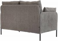 Ziden Couch 2 Sitzer Stoff taupe 