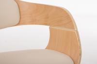 Besucherstuhl Kingston natura/creme 