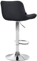 Barhocker Vonore Kunstleder chrom schwarz 