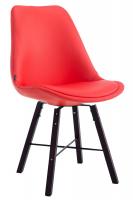 Besucherstuhl Caen Cappuccino rot