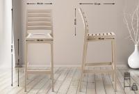 4er Set Barhocker Ares schlamm 