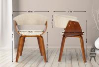 2er Set Stühle Bruce Stoff walnuss/creme 