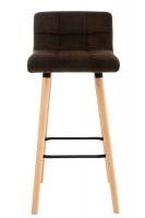 2er Set Barhocker Lincoln Samt braun 