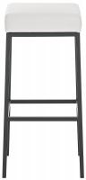 2er Set Barhocker Montreal 85 Kunstleder schwarz weiß 