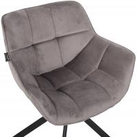 Stuhl Westport Samt grau 