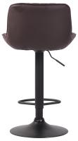 2er Set Barhocker Lentini Kunstleder schwarz braun 